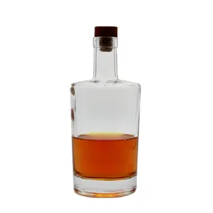 Op Maat Gemaakte Transparante Liquor Whisky Wodka Brandewijn Gin Groothandel Rum 50cl Glazen Flessen