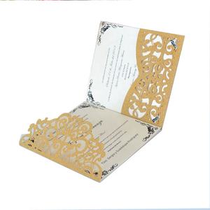 Excellentes invitations pliables à trois volets pour <span class=keywords><strong>mariage</strong></span>, invitations de <span class=keywords><strong>mariage</strong></span> élégantes en <span class=keywords><strong>dentelle</strong></span> - Product Image 5