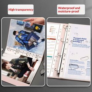 Protège-Feuilles Transparents en PP à 11 Trous pour Classeur A4 – Pochettes de Rechange en Plastique à 11 Trous - Product Image 4