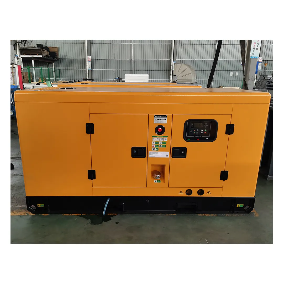 Generator listrik diesel 240v Kedap suara, 15 kwa 18 kw pendingin air 15kva 18 kw 60 hz Jepang