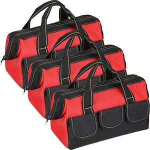 Bolsa de herramientas para electricistas y mecánicos con asa rígida, correa para el hombro y múltiples bolsillos, de buena calidad, muestra gratuita. - Product Image 3