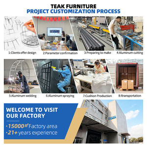 Juego <span class=keywords><strong>de</strong></span> mesa y sillas <span class=keywords><strong>de</strong></span> aluminio para exterior, muebles <span class=keywords><strong>de</strong></span> metal negro <span class=keywords><strong>de</strong></span> lujo para hotel, OT sale - Product Image 5