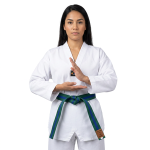 Cinturón de Karate con Logotipo Personalizado, 100% Algodón Ecológico, Unisex, Cinturón de BJJ para Entrenamiento y Competición, Cinturón de Taekwondo - Product Image 3