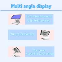 Systèmes POS Windows Android 15,6 pouces avec matériel POS pour restaurants et supermarchés 11,6 pouces, caisse enregistreuse tout-en-un, machine POS