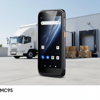 PDA Portátil Android 12 con Wifi, BT, 4G, Lector de Datos, Lector de Códigos QR 2D, NFC, Teléfono Móvil Inteligente, Escáner de Códigos de Barras 1D y 2D