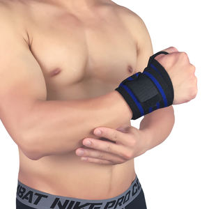 Attelle de poignet en nylon personnalisée avec fermeture à boucle en velcro, protection anti-<span class=keywords><strong>entorse</strong></span>, bande de compression pour le basketball, la remise en forme et l'haltérophilie - Product Image 4