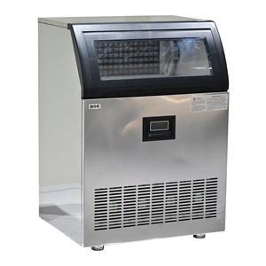 Mesin Pembuat Es Komersial Stainless Steel di Bawah Meja, Berdiri Sendiri, 220V, Otomatis, dengan Fitur Pembersihan Otomatis - Product Image 3