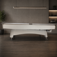 Table de billard professionnelle sur mesure 9 pieds en chêne massif avec système de retour de billes en cuir K66, plateau en ardoise Jiujiang, haute qualité