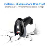 Escáner de Código de Barras Edoo de Alta Calidad y Bajo Precio, Hecho en China, para Supermercados, Almacenes y Tiendas, de Escritorio, Portátil, USB, QR, 1D y 2D