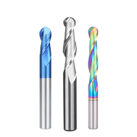 Viextro 2 cannelures boule nez fraise en bout 4mm 6mm tige fraise CNC routeur peu carbure acier CNC outils mécaniques pour bois MDF