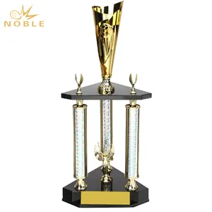 Design di lusso Popolare di Sport Campione di Grandi Dimensioni In Metallo Cup Trophy
