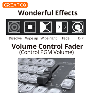 Controlador de Panel de Conmutación de Video Metálico Personalizado VMix con USB 2.0 para Transmisión en Vivo por <span class=keywords><strong>YouTube</strong></span> y <span class=keywords><strong>OBS</strong></span>, Equipo de Radiodifusión y Televisión - Product Image 5