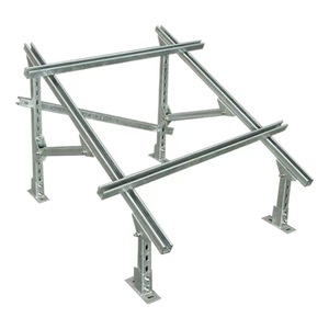 Hot Dip Galvanized Steel <strong>Post</strong> Base <strong>Brackets</strong> <strong>for</strong> Solar Panel Mounting <strong>on</strong> Ground and <strong>Concrete</strong> Pier Rooftop Systems - Product Image 5
