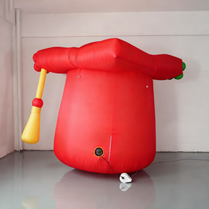 Opblaasbare logo's van afstudeerpetten voor fotosessies tijdens het afstudeerseizoen, kleuterschool en universiteit. Opblaasbare modellen. - Product Image 5