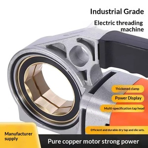 Macchina filettatrice portatile <span class=keywords><strong>elettrica</strong></span> zincata per tubi dell'acqua con alimentazione a corrente <span class=keywords><strong>elettrica</strong></span>, rigida - Product Image 3