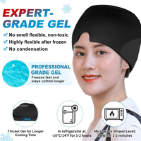 Chapeau en gel rafraîchissant avec coussin en gel intégré, personnalisable, OEM ODM, vente chaude, pour soulager les maux de tête et les migraines