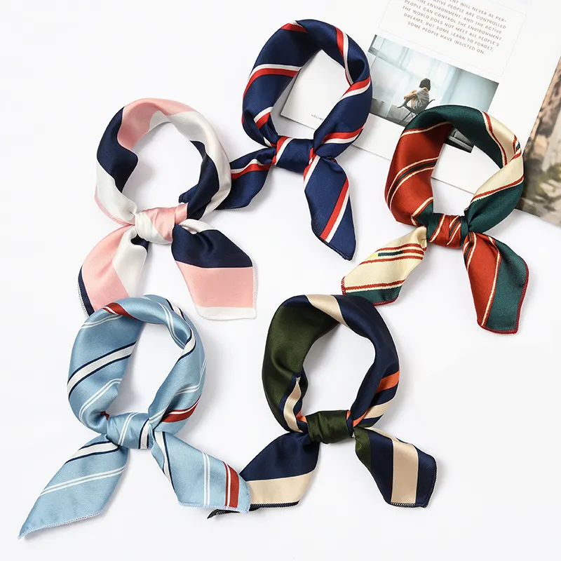 Jachon Fashion Multi-color Scarf Silk Scarf Female Hot selling Square Multi-pattern Silk Scarf For Adornment