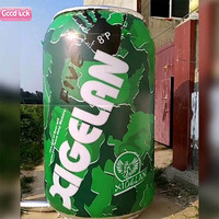Modèle de bouteille gonflable géante personnalisée pour la publicité de marque, réplique de canette de nourriture et de boisson à vendre