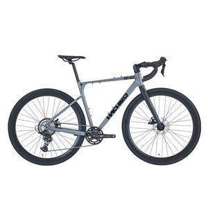 2024 più popolare 700C 10 velocità ghiaia bici cavo interno instradamento freno a disco che personalizza bici da strada a buon mercato - Product Image 1
