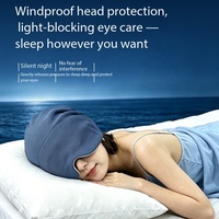 Masque de sommeil lesté Microgravity pour un sommeil profond, masque oculaire occultant la lumière pour soulager les migraines et le stress, bonnet de sommeil avec billes de verre lestées
