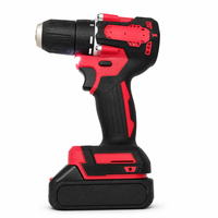 Perceuse à percussion sans fil sans balais 21V au lithium, perceuse électrique portable pour le bricolage domestique et industriel
