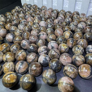 Bolas <span class=keywords><strong>de</strong></span> esferas <span class=keywords><strong>de</strong></span> <span class=keywords><strong>cristal</strong></span> <span class=keywords><strong>de</strong></span> Chiastolita curativas naturales <span class=keywords><strong>de</strong></span> alta calidad al por mayor para Decoración - Product Image 3