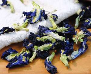 Té de color azul natural crudo Clitoris Ternatea flores secas - Product Image 6