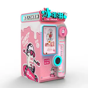 2023 New Fully Automatic Ice Cream Vending Machine Self Service Soft Ice Cream Vending Machine With 32-Inch Touch Screen