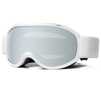 Masques de ski en plastique avec verres miroir polarisés cylindriques, lunettes de snowboard, équipement de sport d'hiver OEM, lunettes de ski, vente en gros personnalisée