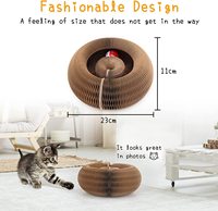 Jouet d'Accordéon pour Chat avec Clochette, Balle de Jouet pour Chaton, Tapis à Gratter, Organe Magique, Planche à Gratter pour Chat, Jouets à Gratter pour Chat