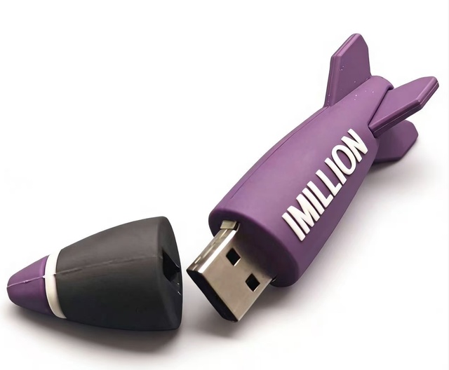 Custom Made 3D Rocketship Design USB Flash Drive 1gb 2gb 4gb 8gb 16gb