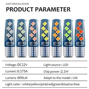 Ampoules LED Canbus W5W T10 pour voiture et moto, 3030 10SMD, haute luminosité, feux de position latéraux, 194 168, feux de jour, 12V, bleu 6000k - Product Image 5