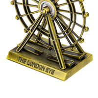 Kerajinan Logam Modern Model London Eye Ferris Wheel Baru, Suvenir Bangunan Inggris untuk Dekorasi Rumah, Desain Figurine Kerajinan dari Inggris