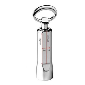Cavatappi 'BACCO' elettrico apribottiglie vino Set acciaio inossidabile 160 mm portatile personalizzato Logo personalizzabile per vino rosso - Product Image 2