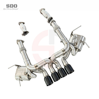 Échappement complet en acier inoxydable SDO Performance pour Chevrolet Corvette C8 Z06 5.5L 2023-2026 avec catalyseur haute performance et valve OEM