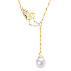 Collier ras de cou en perles d'eau douce plaqué or 18 carats, pendentif en perle, bijoux en gros SHDIYAYUN - Product Image 1