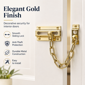 Door <b>Security</b> Chain Anti-theft Guard Heavy Duty Stainless Steel Silver for Home Hotel Apartment Front Door Safety Hardware - Product Image 2