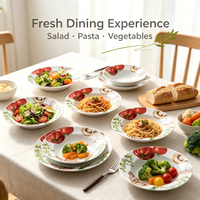 Assiettes en porcelaine personnalisées en porcelaine fine, couleur personnalisée, écologiques et jetables pour la maison ou les présentations