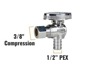 Válvula de Bola de Latón para Baño KLOE KLOE9802 1/2 SWT X 3/8 OD, Recta, de Múltiples Vueltas, Manual, con Garantía de 5 Años, Gran Venta - Product Image 5