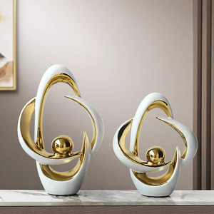 Style nordique lumière luxe en céramique Art ornements moderne décor en bois pour la maison salon armoire à vin meuble <span class=keywords><strong>TV</strong></span> bureau bureau - Product Image 4