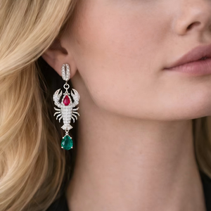 Pendientes de Aro con Piedra Natural y Baño de Oro de 18K, Ligeros, Resistentes al Deslustre, Modernos, para Uso Diario, Joyería Encantadora para Mujer - Product Image 1