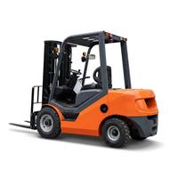 Montacargas Diésel de 2.5 Toneladas FD25 con Mástil Estándar de Dos Etapas de 3m, Motor Chino/Japonés, Certificado CE, Fabricante de Almacenes