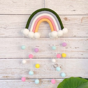 Ornement arc-en-ciel suspendu, décoration arc-en-ciel en macramé faite à la main <span class=keywords><strong>pour</strong></span> la <span class=keywords><strong>chambre</strong></span> de bébé, décoration <span class=keywords><strong>murale</strong></span> <span class=keywords><strong>pour</strong></span> <span class=keywords><strong>chambre</strong></span> d'enfant - Product Image 5