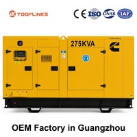 Groupe électrogène diesel silencieux 220 kW 275 kVA 6CTAA8.3-G9 300 kVA 400 kVA 500 kVA triphasé avec ATS pour hôtel/exploitation minière