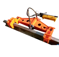 Máquina Dobladora de Rieles Hidráulica YZG-550, Herramienta Dobladora de Rieles de Guía Horizontal, Nueva Dobladora de Rieles de Metal de Acero con Tornillo de Gancho para Uso Ferroviario
