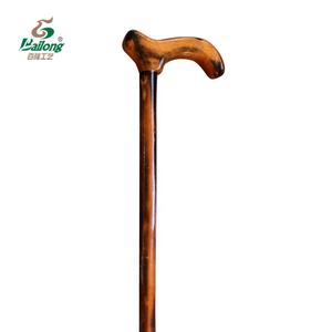 Commercio all'ingrosso 90cm verniciato in legno naturale fatto a mano canna da passeggio con punta in gomma per attività all'aperto escursioni - Product Image 5