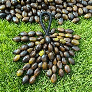 Wholesale Handmade Natural Seed Hand‑hold Shaker <b>Bell</b> Portable Nut Shell Rattle Braided Rope Hanging Wind <b>Chime</b> For Healing - Product Image 3