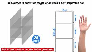 Panneau de jardin en plastique ondulé de qualité supérieure, support en H robuste, imperméable, durable, résistant aux intempéries, personnalisable, écologique, résistant aux UV - Product Image 3
