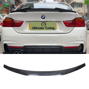สปอยเลอร์หลังคาร์บอนไฟเบอร์ทรง M4 สำหรับรถยนต์ BMW ซีรีส์ 4 F36 4 ประตู รุ่นครูเป้ ปี 2014-2019 - Product Image 2