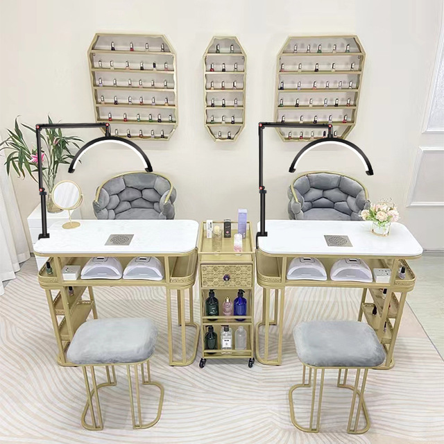 Custom Logo Newest Led Nail Desk Lamp Table Lamp Half Moon Table Lash Light Half Ring Light for Spa Tattoos Salon With Clip